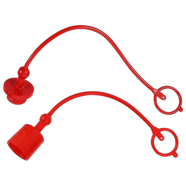2 Set Hållbara 1/2\" NPT-Kopplingar med Dammlock Hydrauliska Snabbkopplingar