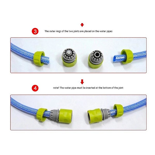 10 stk. Slange Havehane Vand Slange Rør 1/2 Tomme Stik Hurtigforbindelse Adapter Beslag Reparation Vand