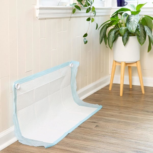 Pee Pad Hållare För Hundar Katter, 2 st Husdjur Pee Pad Magnetisk Hållare, Fungerar med Alla Typer av Wee Wee Pads För Enkel Rengöring av Markering och Benlyftande Hundar