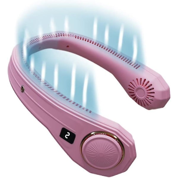 Bladløs hængende halsventilator USB genopladelig lille ventilator 4000mAh 12 timer