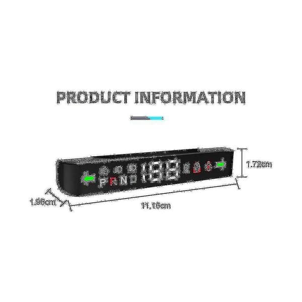 For Y Automotive Head-up Smart Display Air Code Meter Lcd Instrument Hud Biltilbehør