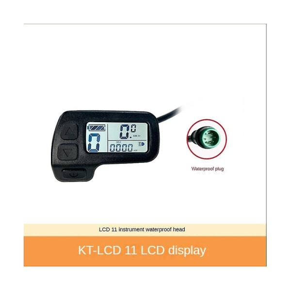 Elektrisk cykeldisplay Kt-lcd11 5pin display med vandtæt stik drev motor konvertering Ebike Ac