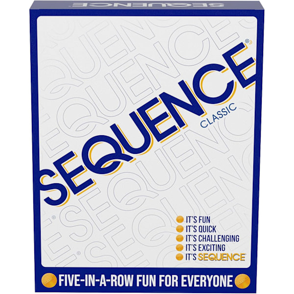 Sequence - Original Sequence-spel med parallella paneler, kort och marker (förpackningen kan variera) Vit, 10,3 x 8,1 x 2,3 tum (ca 26,2 x 20,6 x 5,9 cm)