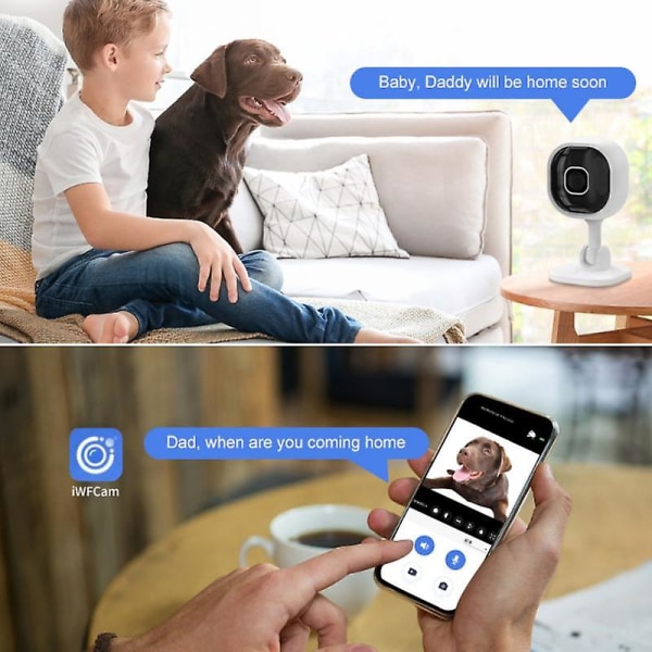 A3 Wifi IP-kamera 1080p Sikkerhed Indendørs Kamera Babyalarm Infrarød Night Vision Motion Detection