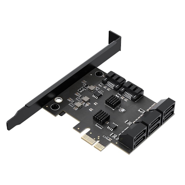 Sata 3.0 6gbps Pcie 1x till Sata3.0 8-port expansionskort för storskalig disk