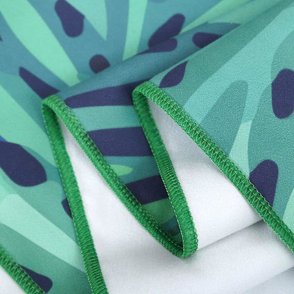 Dubbelsidig fleece strandhandduk, snabbtorkande strandfilt