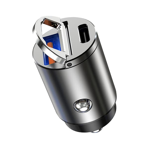 Mini Stealth Bil Adapter PD30W Konverteringskontakt Billader Hurtiglading