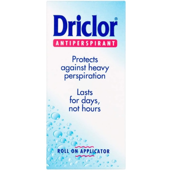 Driclor Antiperspirant Roll-on 20 ml Antiperspirant Deodorant | Klinisk styrka Hyperhidros Behandling - Minskar armhålesvett