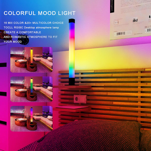 Wifi Smart Led Lys 12w Pickup Rytmelampe Rgb Atmosfærelys Stemmestyring Fargerike Lys