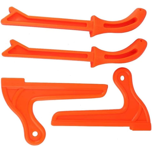 4 st Push Sticks av plast Säkerhetsstickor för träbearbetning Bordssåg Tillbehör Handsåg Säkerhetspinnar för träbearbetning (orange)