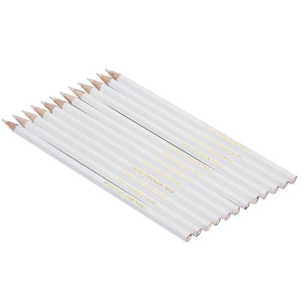 12pcs Water Soluble Pencil White Sewing Marking Pencil