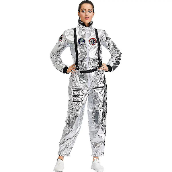 Astronaut Cosplay Kostumer Julekarneval Festkostumer Til Kvinder Mænd