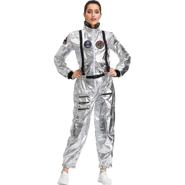 Astronaut Cosplay Kostymer Jul Karneval Fest Kostymer For Kvinner Menn