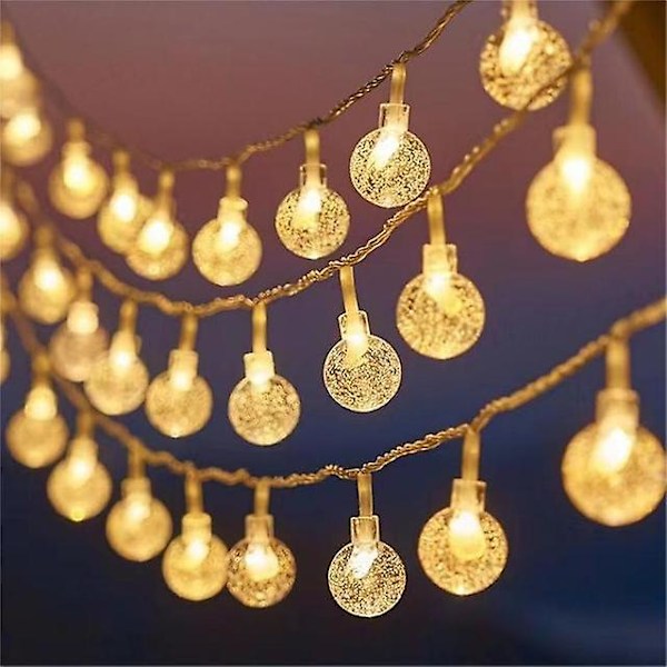 1.5/3m Christmas Lights Snowflake String Lights Fairy Lights Waterproof Star Ball Led Lamp For Home Christmas Tree Garden Decor