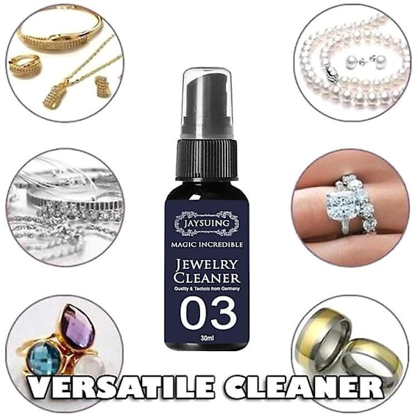 3x smycken diamant rengöring anti-tarnish silver guld ädelsten polering lösning spray