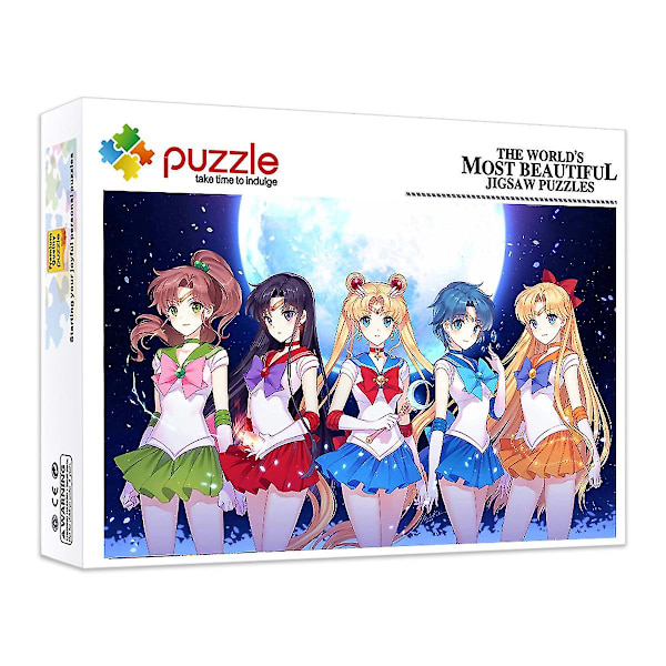 100 stk Anime Sailor Moon Jigsaw Puzzles DIY-leker for barn og voksne