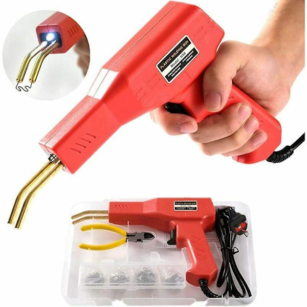 Svejsepistol til reparation af plast, 200 stk. varme hæfteklammer, 50 W, reparationssæt til kofanger på bil, plastsvejsning