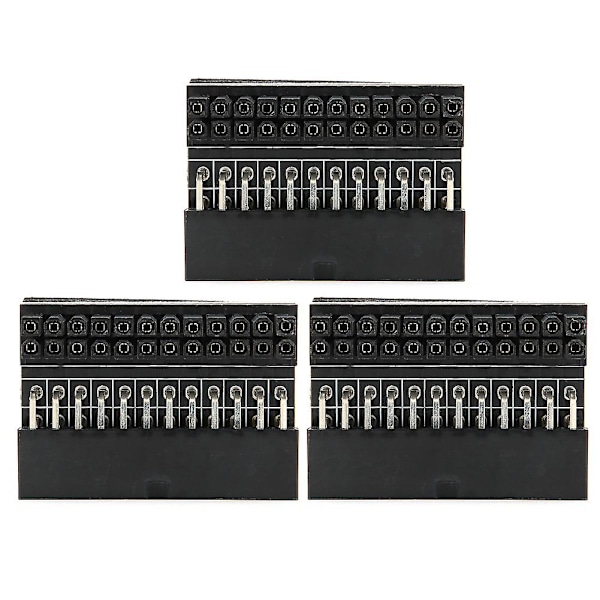 3PCS GMTA 24P hovedkort strømkoblingsadapter - DIY tilbehør, 90 graders svingledd, enkel installasjon
