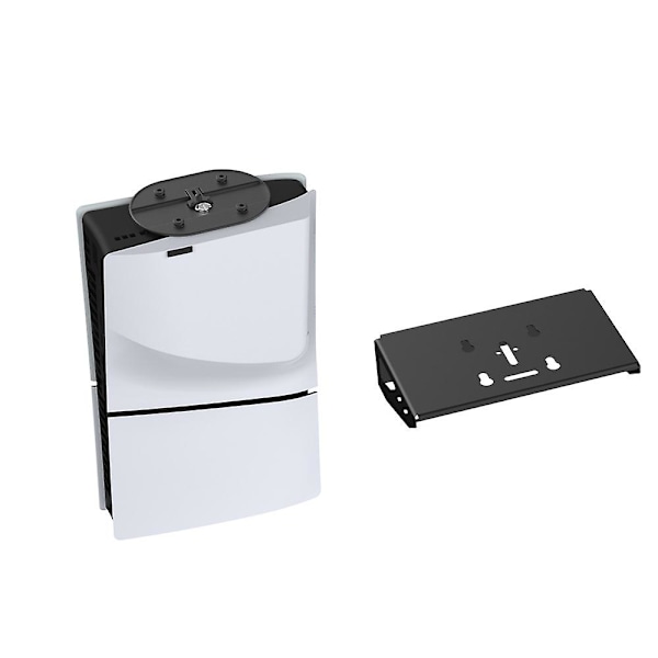 Universell väggmonteringsstativ för Ps5 Slim/ps5-konsol, med handkontrollhållare och headsetkrok, för Ps5 Slim Digital/disc Edition