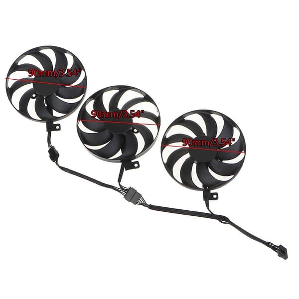 90mm 7pin Køleventilator T129215su 0.5a 12v Gpu Ventilator Til Asus Tuf Rtx3060ti 3070