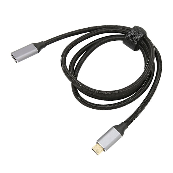 1m USB C-forlengelseskabel - 10 Gbps datasynkronisering, 100 W strømforsyning, 4K 60Hz videoutgang med E-markerbrikke