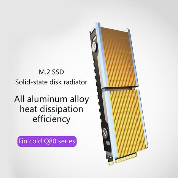 2280 PCI-e NVMe Kylare för M.2 SSD Solid State Hårddisk Värmekylare Koppar