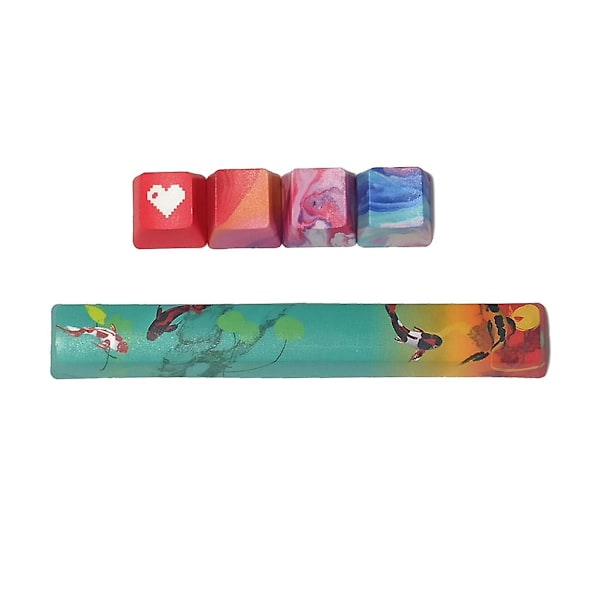 5 stk Oem R4 Profil Tastatur Keycap Mellomrom Retningstaster Pbt Dye-subbed