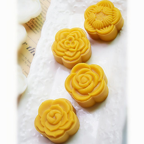 Plastik Månekageform 50g Blommestempel Kageform Kageform Form DIY Fondant Bageværktøj