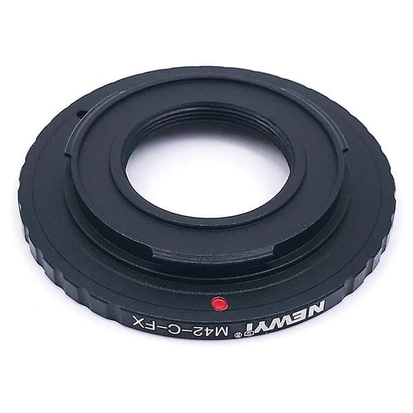 M42-C-FX Dobbeltfunktionel Montering Adapter Ring Metal til M42 Objektiv / C-Mount Objektiv til X-Mount Kamera Tilbehør