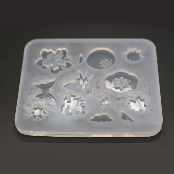 Hurtigflydende fyldmaterialer Resin Form Silicone Hul Shaker Fyldstoffer Form