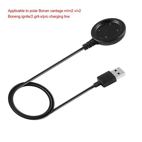 Smartwatch-oplader til Polar Vantage V2/Grit X/Ignite/Vantage V/Vantage M USB Hurtigopladning