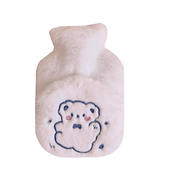 500 ml kuminen kuumavesipullo cover pehmopäällysteinen söpö sarjakuva eläin kannettava kivunlievitys talvi jalkojen lämmitin