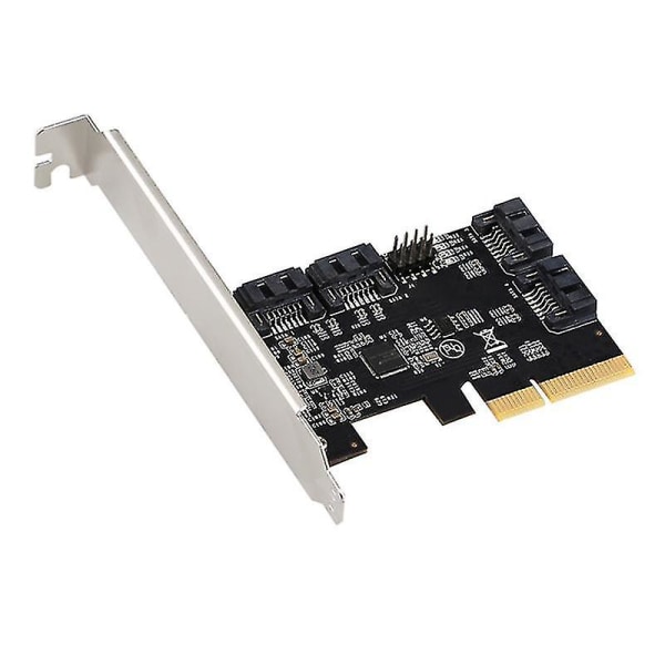 Pcie X4 til 4-porters Sata3.0-utvidelseskort Pcie3.0-adapterkort Asm1164-brikkeutvidelseskort Pcie To S