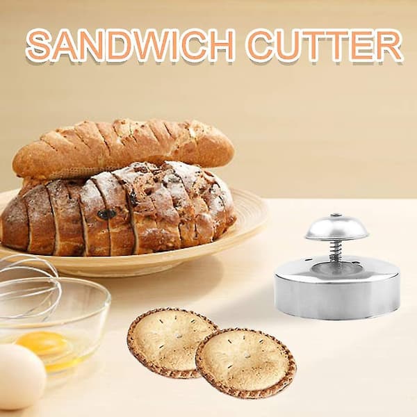 Sandwichkutter og -forsegler i rustfritt stål, DIY Sandwich Decruster Sikkerhetsmateriale Bento Box Sandwichkutter for barn