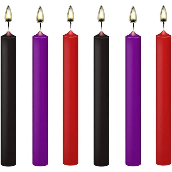 Pakkauksessa 6 kpl aikuisten matalan lämpötilan kynttilöitä Wax Tipp