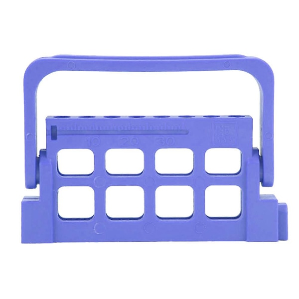 Blue Autoclavable Endodontic File Drill Stand Holder with 8 Holes