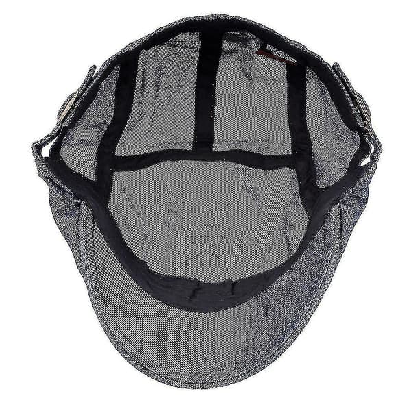 Hmwy-denim Beret Hat Herre Flat Cap Hat Vår Høst Forward Hat
