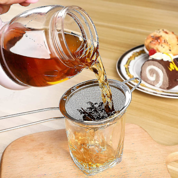 Cocktail-siivilä - ruostumaton teräs - kartiomainen teesihti - kätevä lukitustyökalu 8,5 cm (1 kpl, kulta)