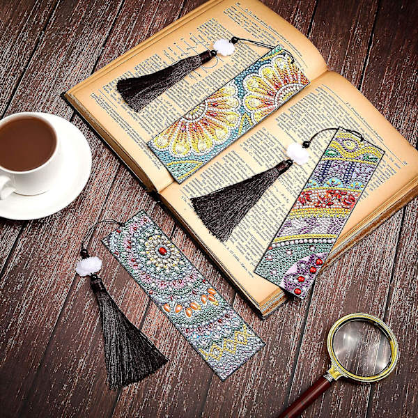 3 kappaletta timanttimaalauskirjanmerkkiä timanttitassu helmillä maalattu kirjanmerkki Diy helmillä kirjanmerkit nahkatassu kirjanmerkki ystävänpäivään valmistujaisiin