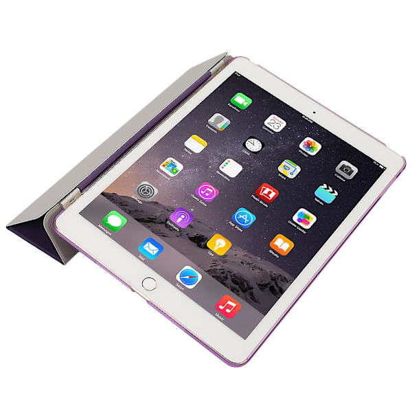 Ultra Smalt Magnetiskt Smartfodral Skyddande Skal för Apple iPad Air 2 Lila