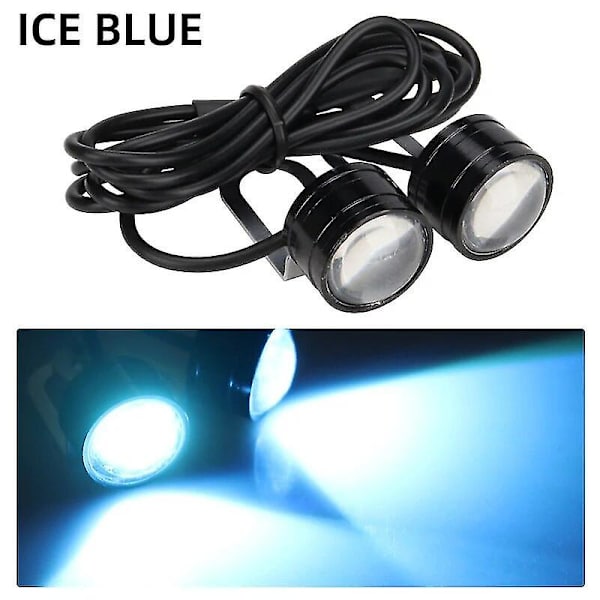 2 stk. Led Motorcykel Strobe Kørelys Super Bright Eagle Eye Tåge Lygte Forlygte 12v Dagkørelys Moto Tilbehør