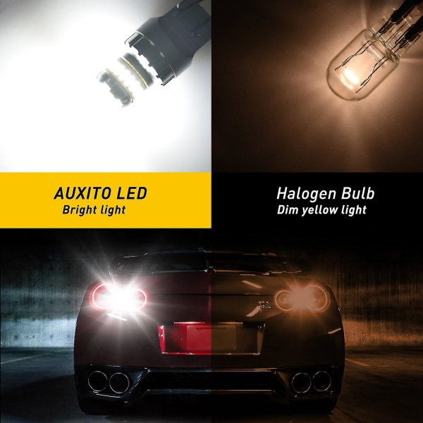 2 kpl Auton T20 7440 W21w Led Canbus Peruutusvalot 7443 Led Polttimo Takajarru Signaalivalot 6000k Super