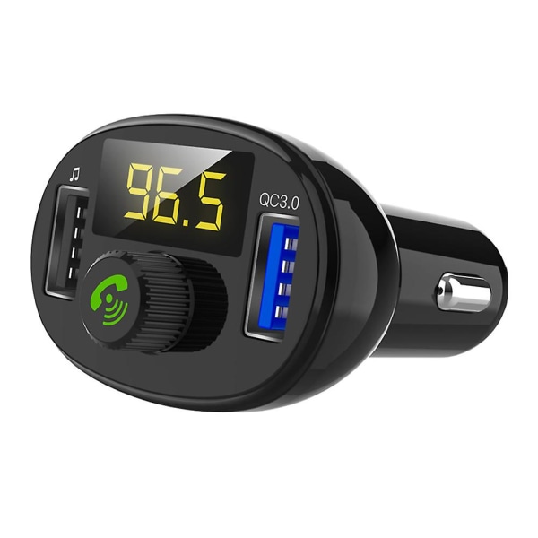 Bluetooth 5.0 -radioautosarja Langaton FM-lähetin, kaksois USB -laturi MP3-soitin