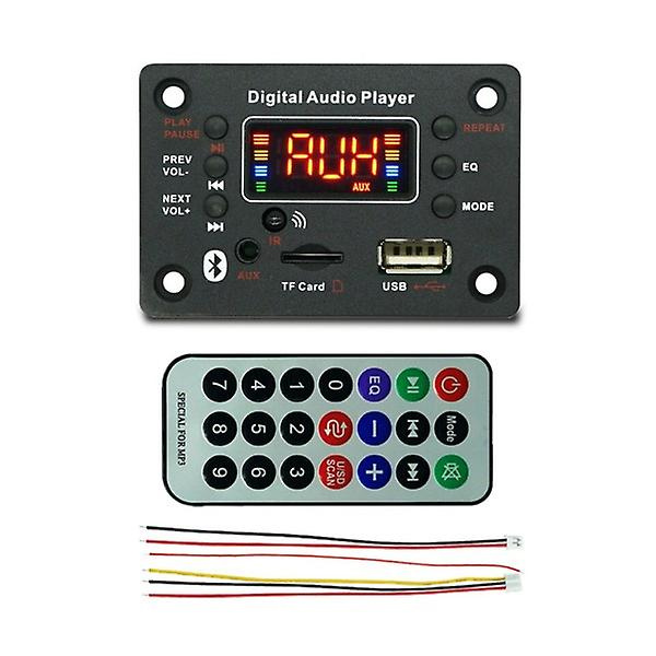 Langaton Bluetooth 5.0 MP3 WMA -dekooderikortti Auton äänentoisto USB TF FM -radiomoduuli ??