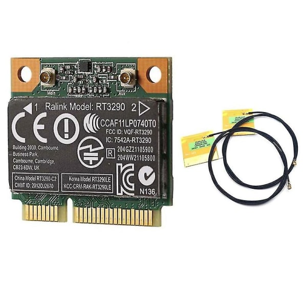 150 mbps 2,4 GHz Rt3290 802.11b/g trådløst Wlan Wifi + Bluetooth Bt 3.0 halv Mini Pci-e-kort for Cq58