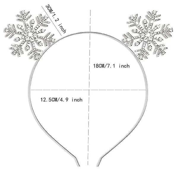 Snøfnugg Hårbøyler Hodeplagg Jul