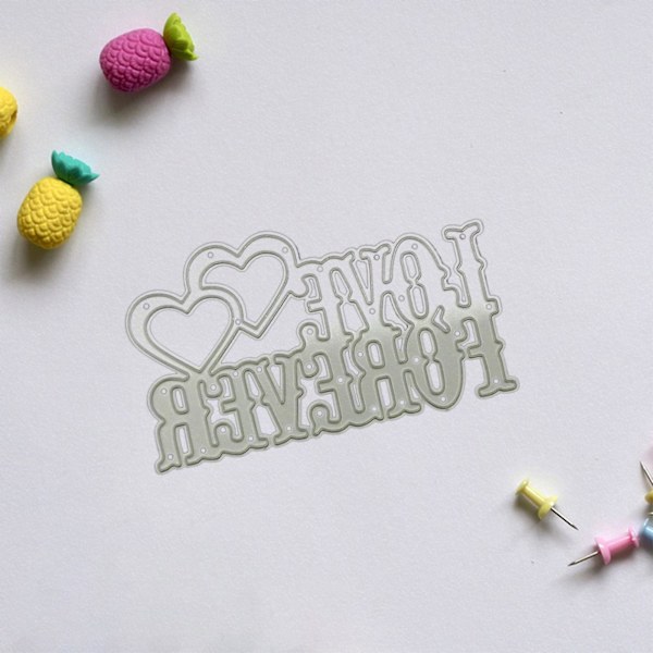 Rakkaus Sanat Leikkuukuviot Metalli Embossing Stencilit Scrapbooking Diy Käsitöihin