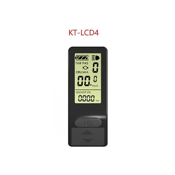 Kompakt Mountainbike-mätare Kt Lcd4 Fullt Funktionell Vattentät Anslutningsdisplay 24v 36v 48v För E