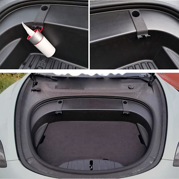 Tesla 2021 Model 3 Front Trunk Hooks Clip Durable Abs Bag Storage Hooks Kit