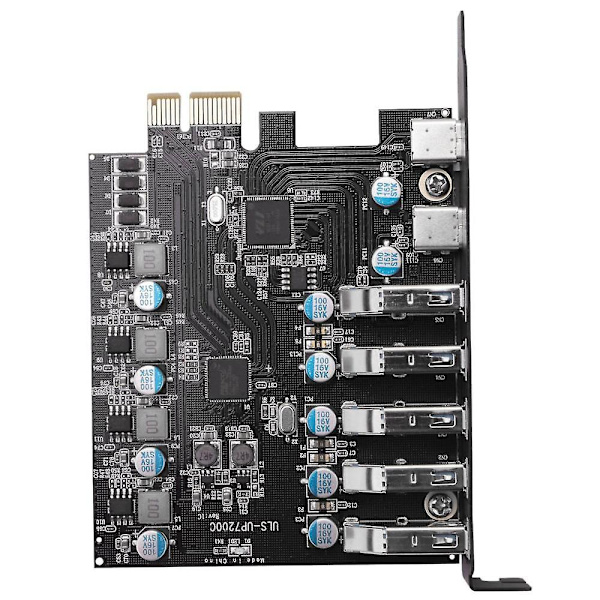 Pci-e til Usb 3.0 7-port udvidelseskort, Pci Express Usb 3.2 tilføjelseskort, internt Usb3 Hub Converte